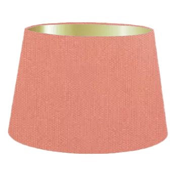 Coral Cotton French Drum Lampshade