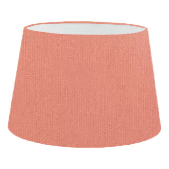 Coral Cotton French Drum Lampshade