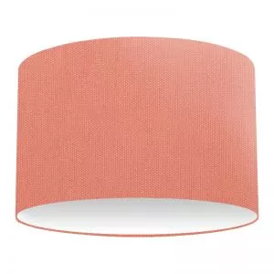 Coral Cotton Drum Lampshade