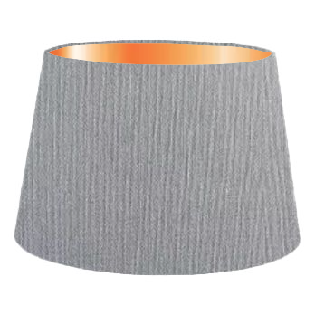 Dark Blue Grey Cotton French Drum Lampshade