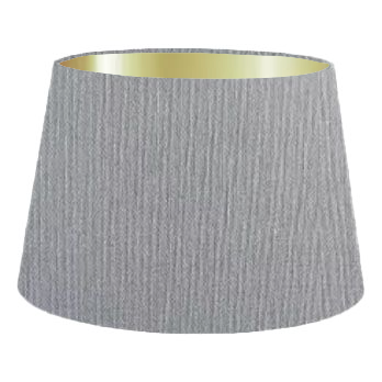 Dark Blue Grey Cotton French Drum Lampshade