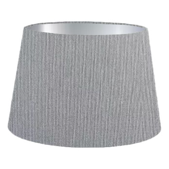 Dark Blue Grey Cotton French Drum Lampshade