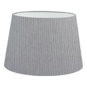 Dark Blue Grey Cotton French Drum Lampshade