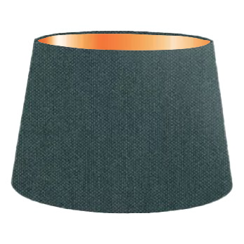 Dark Green Cotton French Drum Lampshade