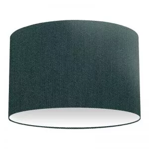 Dark Green Cotton Drum Lampshade