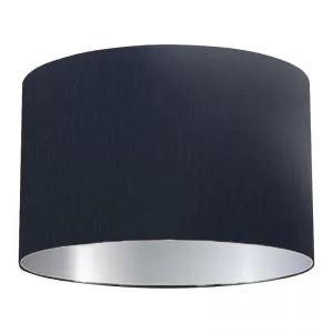Dark Blue Cotton Drum Lampshade