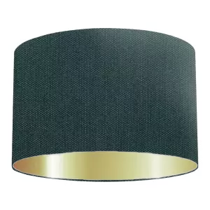 Dark Green Cotton Drum Lampshade