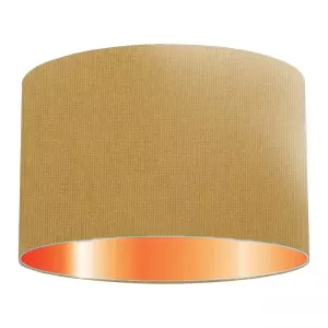 Dark Sand Cotton Drum Lampshade