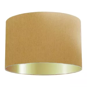 Dark Sand Cotton Drum Lampshade