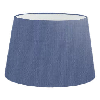 Deep Blue Cotton French Drum Lampshade