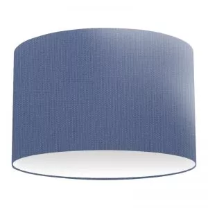 Deep Blue Cotton Drum Lampshade