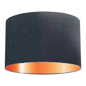 Denim Cotton Drum Lampshade