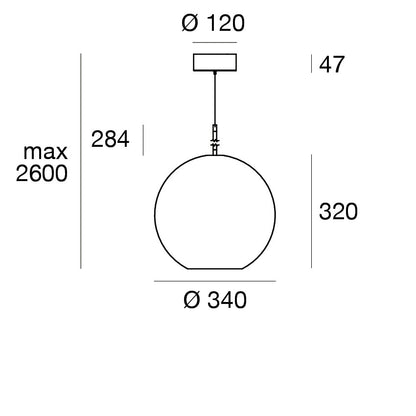 Cristalbolla_P Glass Pendant