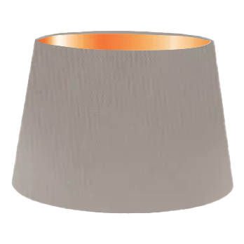 Dove Grey Silk French Drum Lampshade