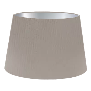 Dove Grey Silk French Drum Lampshade