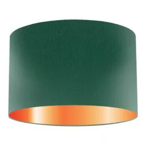 Evergreen Silk Drum Lampshade