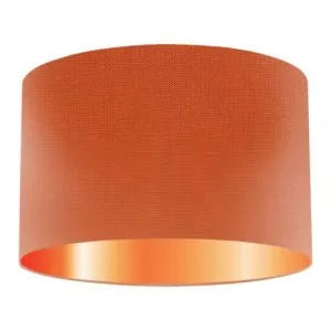 Flame Silk Drum Lampshade