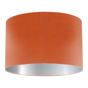 Flame Silk Drum Lampshade