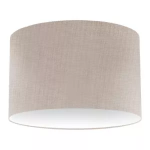 Feather Silk Drum Lampshade