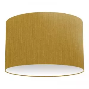 Gold Cotton Drum Lampshade