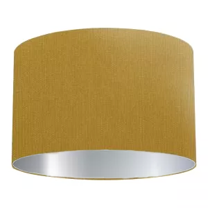 Gold Cotton Drum Lampshade