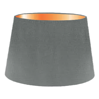 Graphite Silk French Drum Lampshade