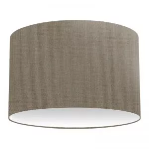 Grey Cotton Drum Lampshade