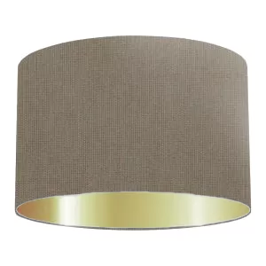 Grey Cotton Drum Lampshade