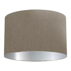 Grey Cotton Drum Lampshade