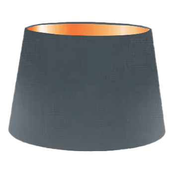 Gunmetal Silk French Drum Lampshade