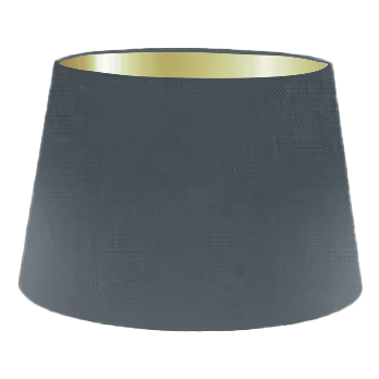 Gunmetal Silk French Drum Lampshade