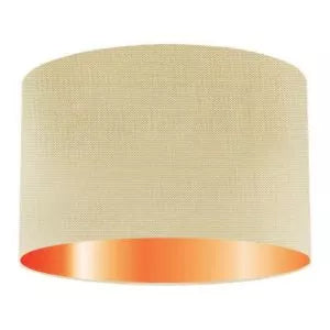 Honey Silk Drum Lampshade