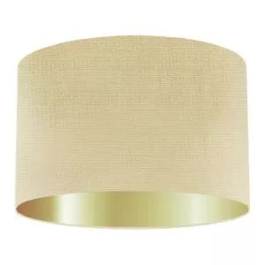 Honey Silk Drum Lampshade