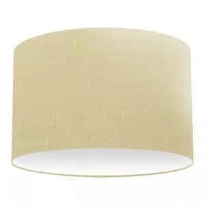 Honey Cotton Drum Lampshade