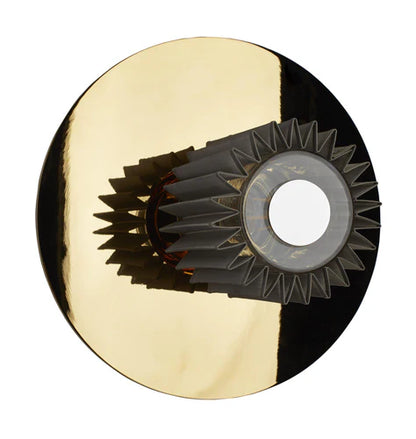 DCW Editions In The Sun Wall Light 270 Gold Base and Silver Shade