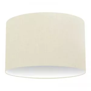 Ivory Cotton Drum Lampshade