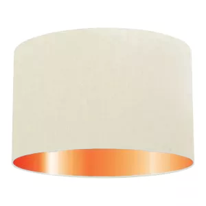 Ivory Cotton Drum Lampshade