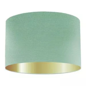 Jade Silk Drum Lampshade