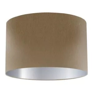 Khaki Silk Drum Lampshade