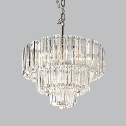 Keira Polished Nickel 42.5cm Chandelier