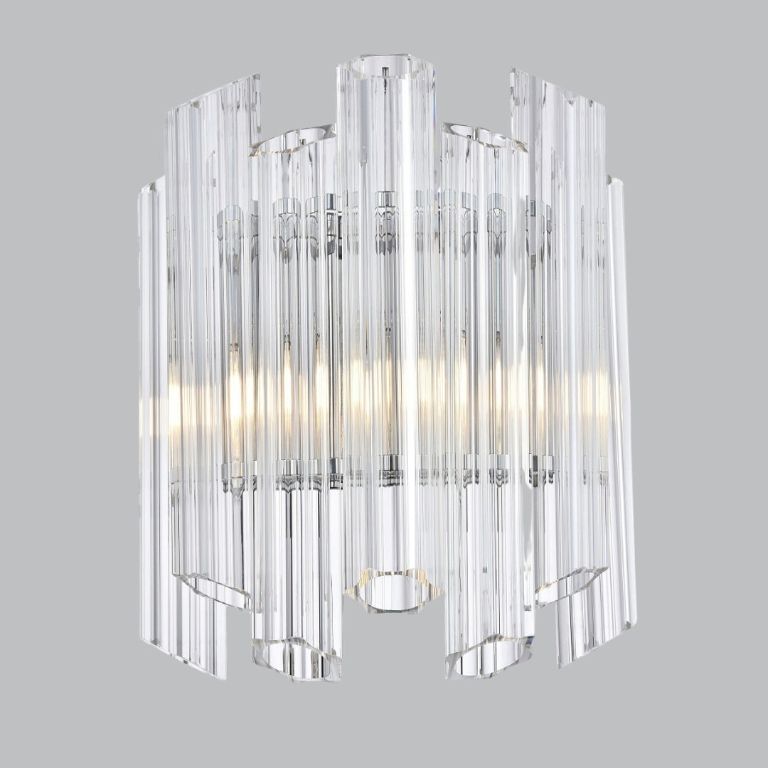 Keira Polished Nickel Wall Light