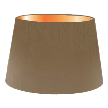 Khaki Silk French Drum Lampshade