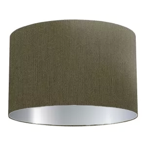 Khaki Cotton Drum Lampshade