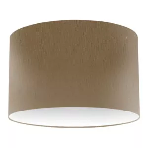 Khaki Silk Drum Lampshade