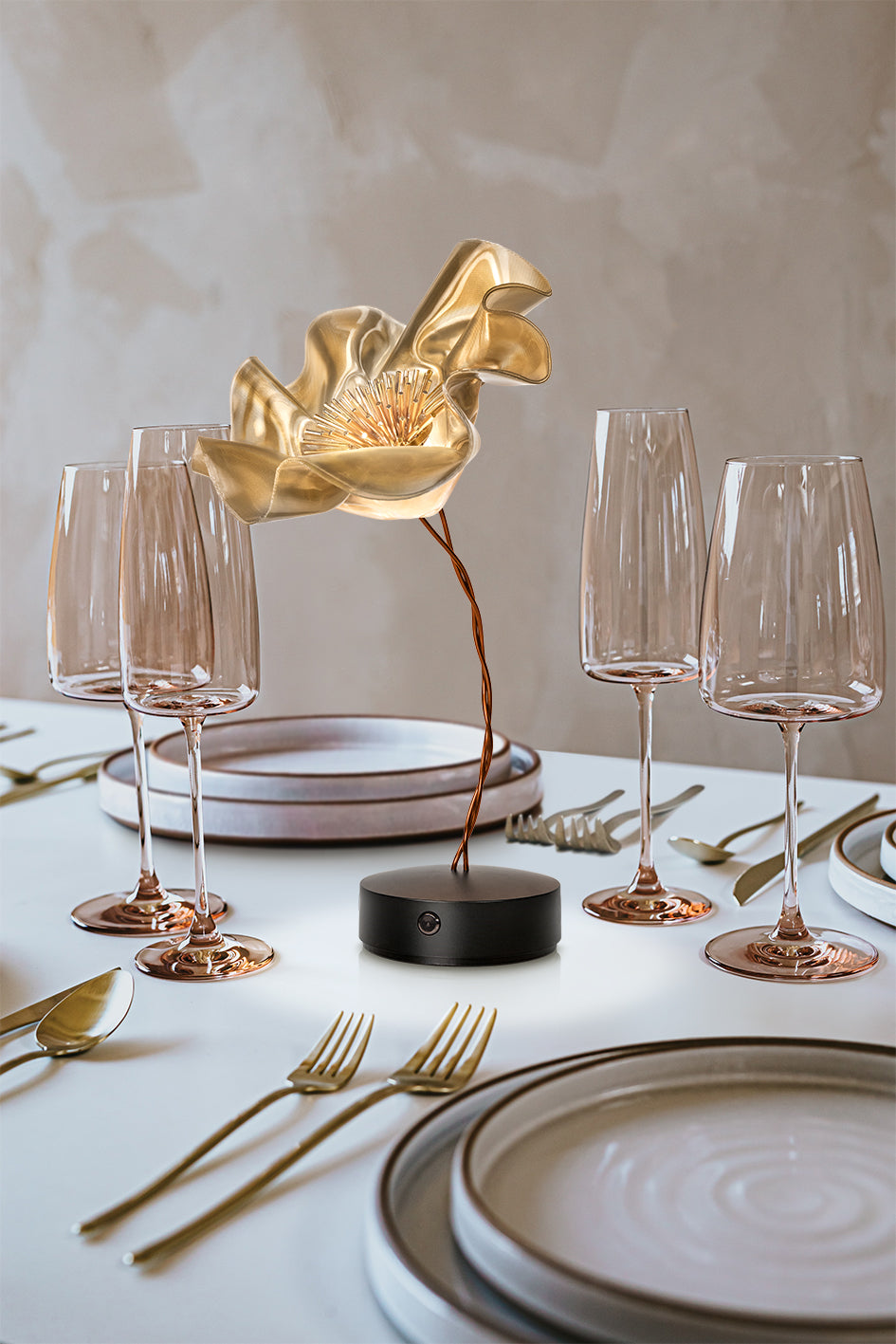 La Fleur Portable Table Lamp