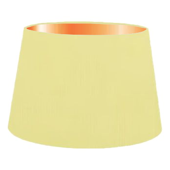 Lemon Cotton French Drum Lampshade