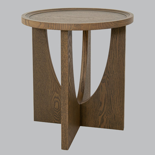 Lennon Wooden Round Side Table