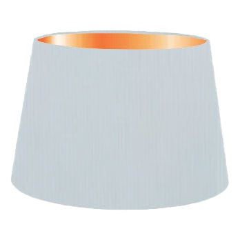 Light Blue Cotton French Drum Lampshade