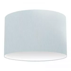 Light Blue Cotton Drum Lampshade