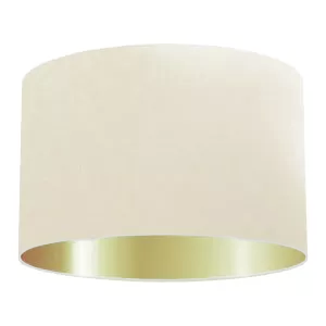 Light Beige Cotton Drum Lampshade